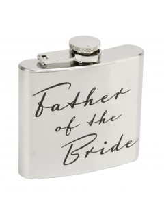 Amore 5oz Stainless Steel Hip Flask - Father of the Bride